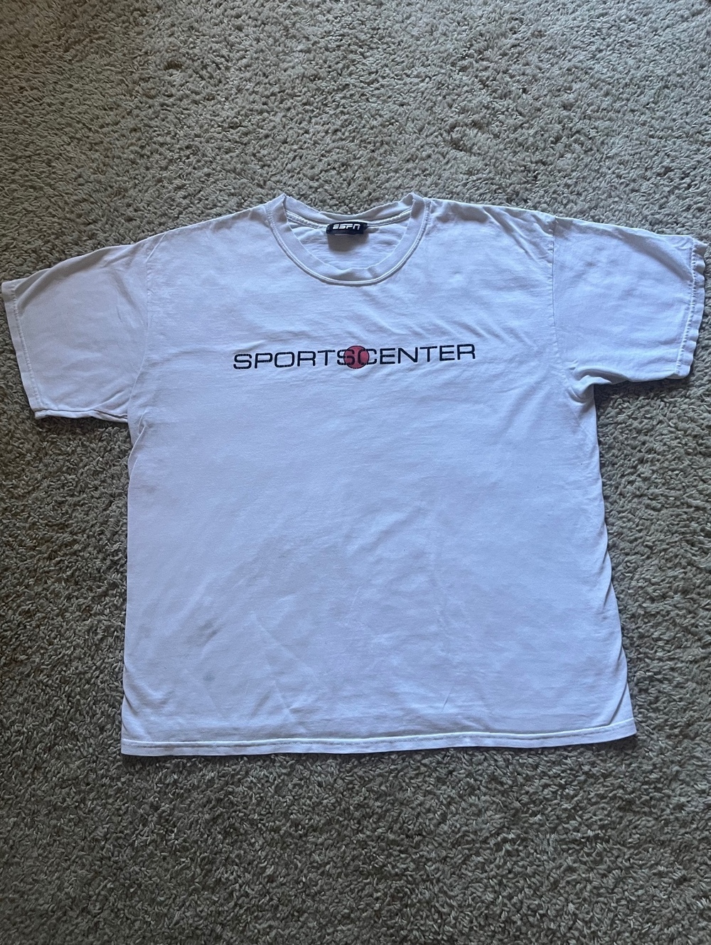 ESPN Sportscenter VTG White Graphic Tee XL